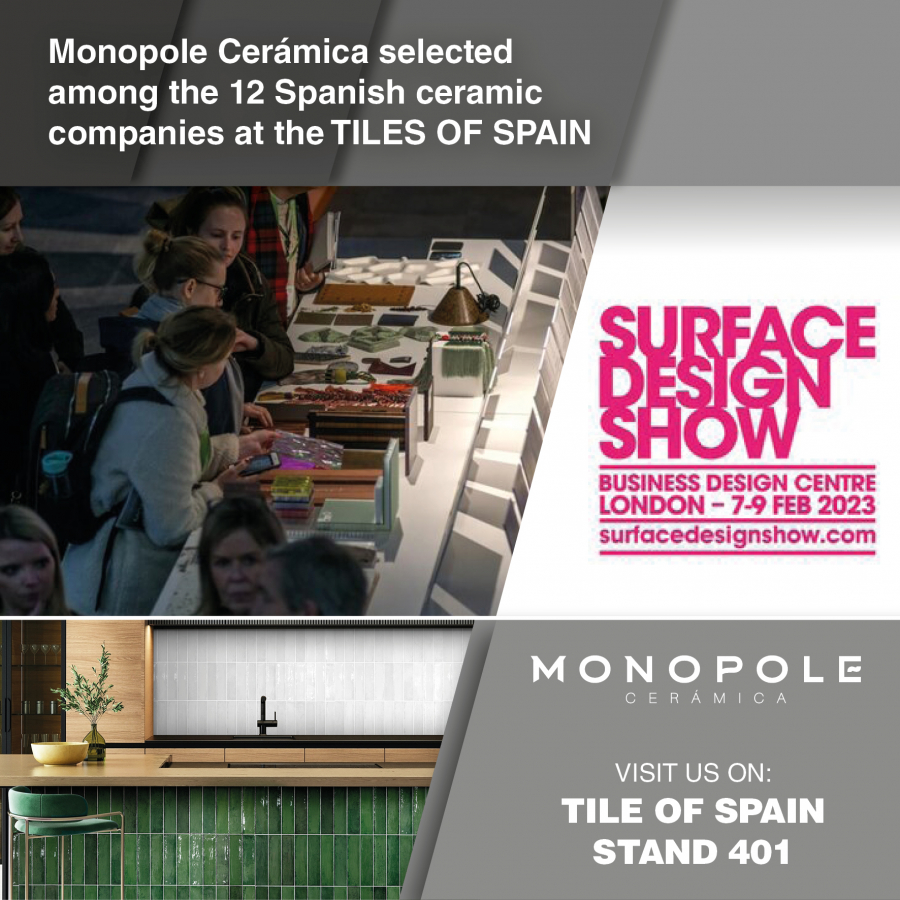 Monopole participa en la feria Surface Design Show de Londres